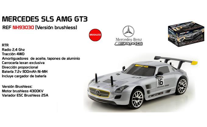 1/16 MERCEDES AMG GT3 BRUSHLESS RTR - ninco, slot, control